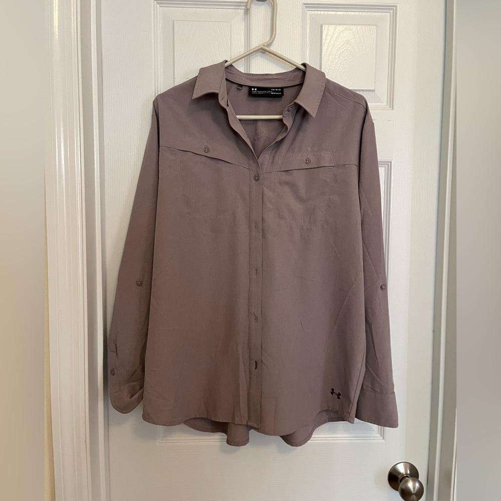 Women’s under armor button up heat gear
